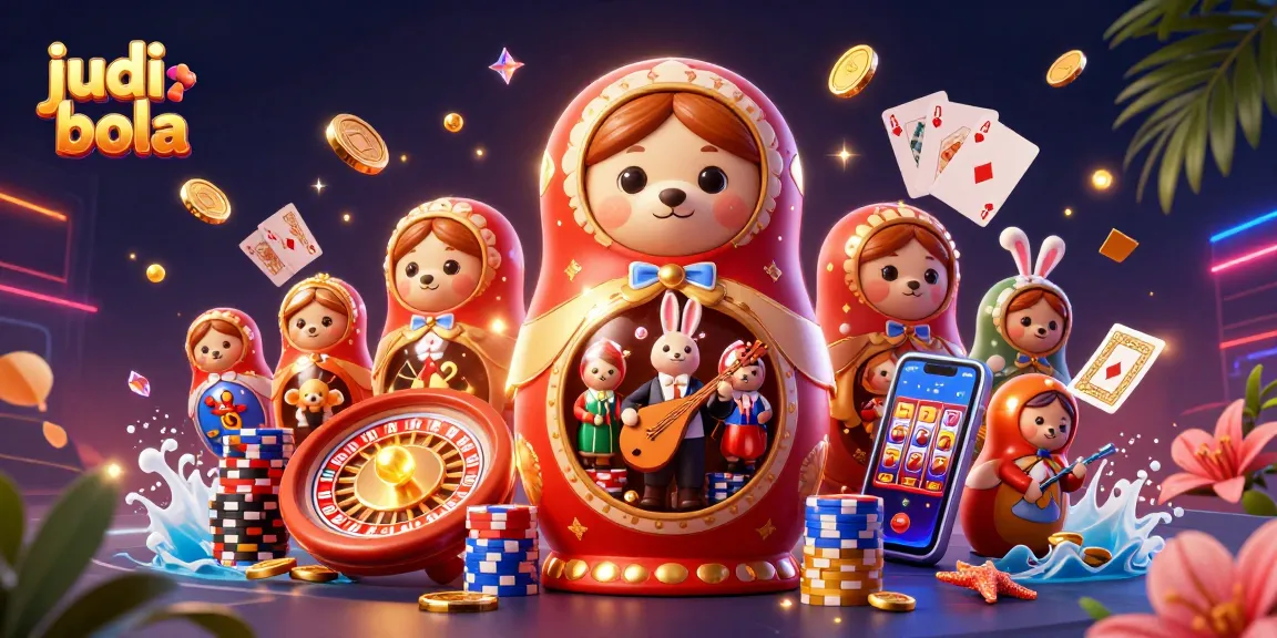 Experience judi bola excitement with dynamic casino elements and engaging characters in a vibrant 3D scene.