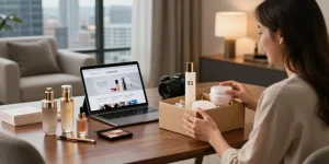 Pengalaman berbelanja online di LUXURY12 Online dengan produk kecantikan mewah.