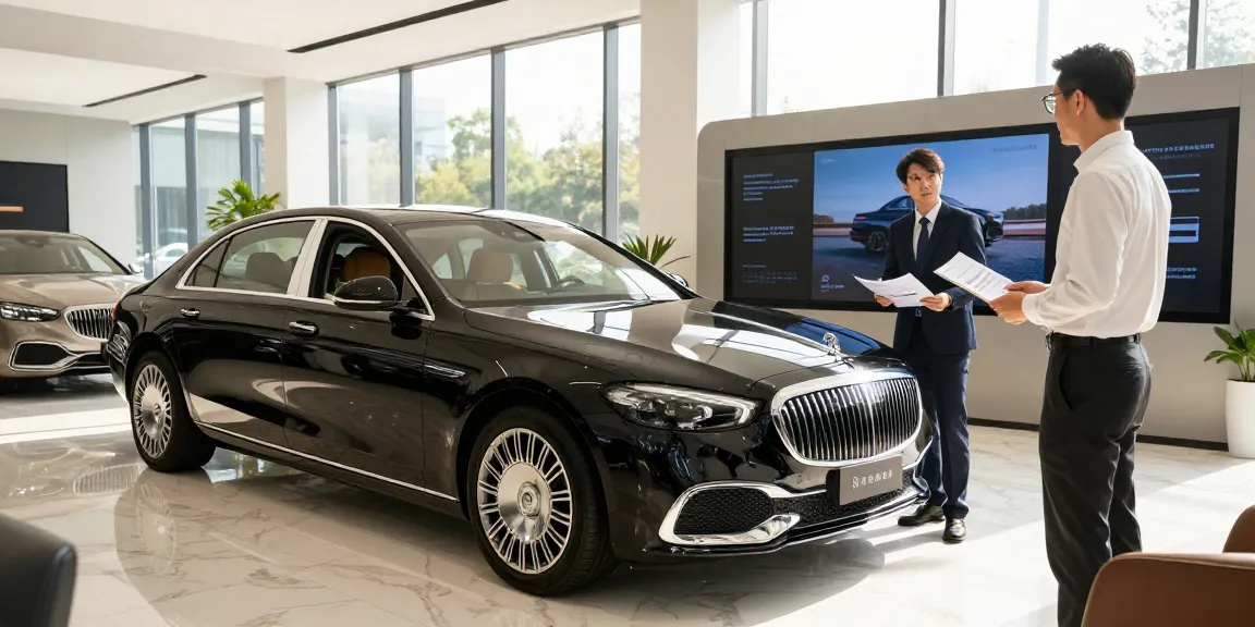 LUXURY 777 mobil mewah di showroom, mewakili pengalaman otomotif premium.