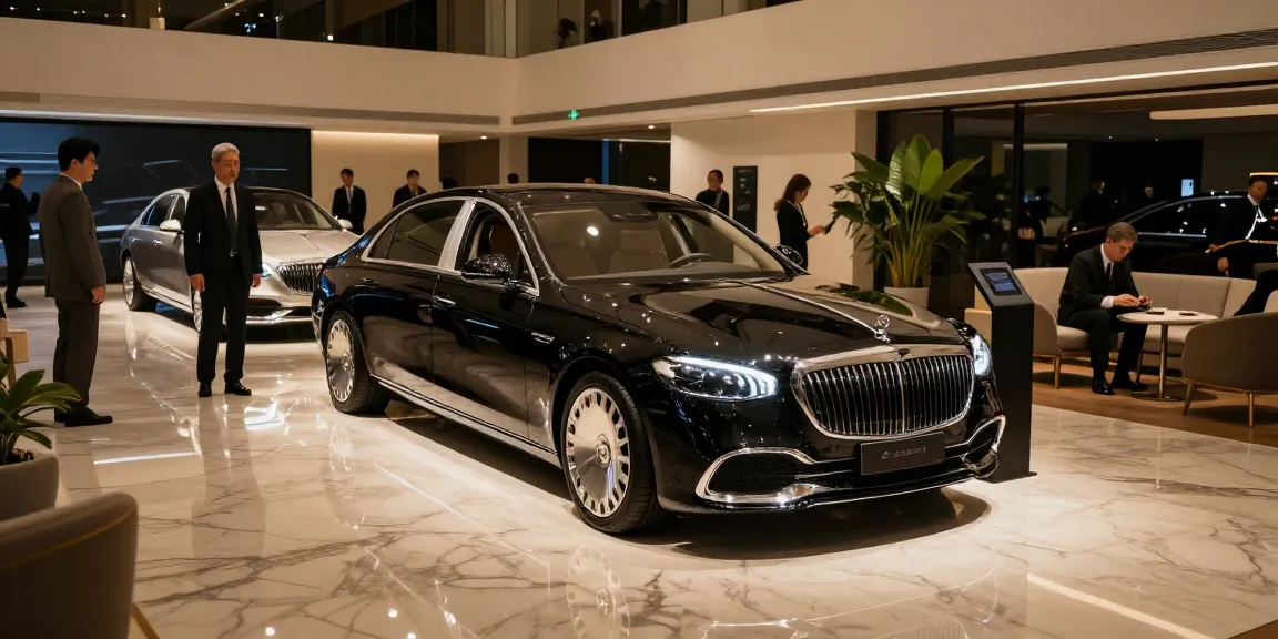 LUXURY 777 mobil mewah yang diperiksa di showroom elegan dengan pencahayaan lembut.