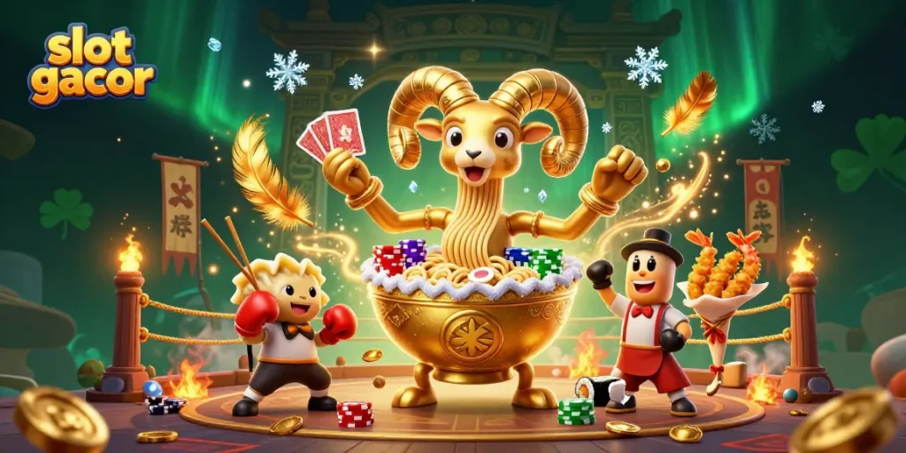 Menangkan permainan slot gacor dengan inovasi karakter unik dalam ilustrasi 3D yang berwarna-warni.