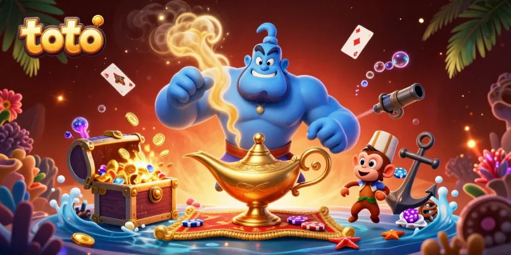 Menangkan toto dengan keberuntungan dalam gambar ilustrasi kasino yang penuh warna.
