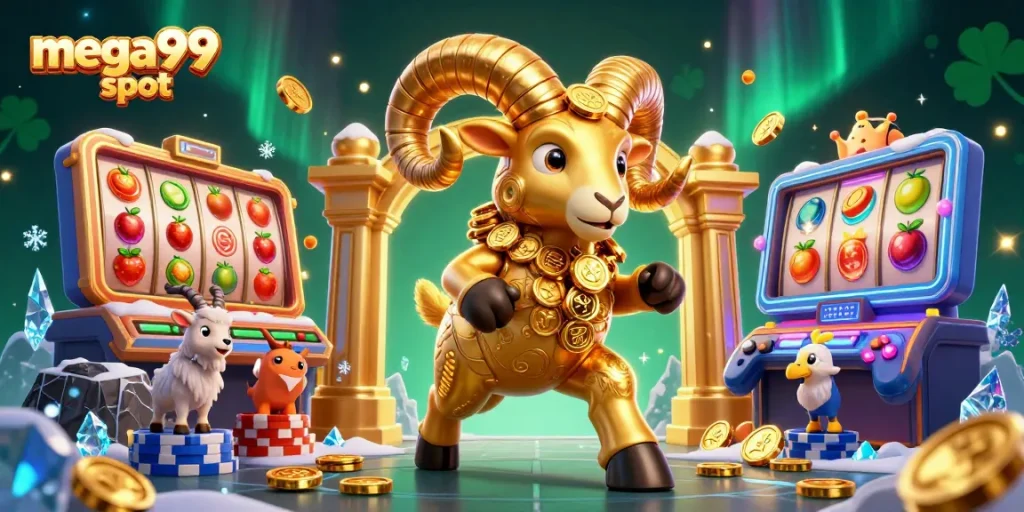 Experience the thrilling mega99 slot adventure with vibrant casino elements and jackpot excitement.