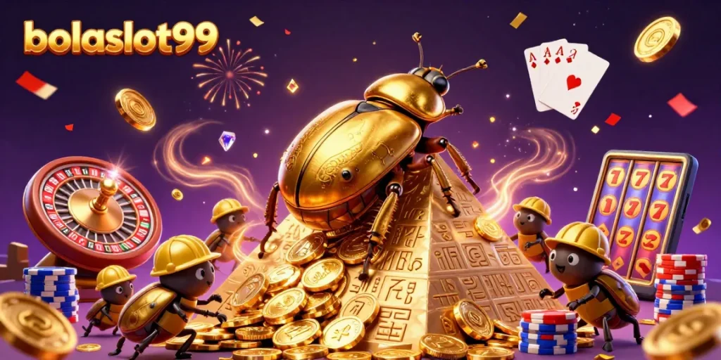 Spin the reels with bolaslot99: Colorful casino elements celebrating your winning experience.