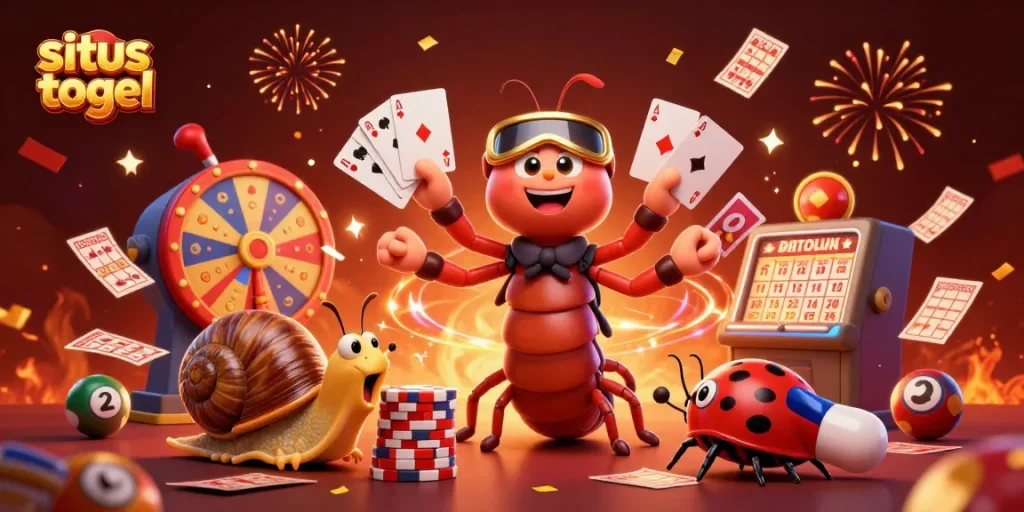 Situs togel menyerukan keberuntungan dengan dealer unik dan simbol permainan menarik yang menyemarakkan suasana.