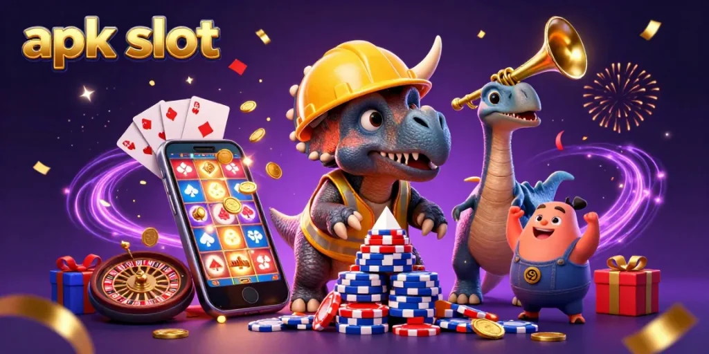 Membangun pengalaman apk slot yang menyenangkan dengan triceratops dan alat permainan kasino.